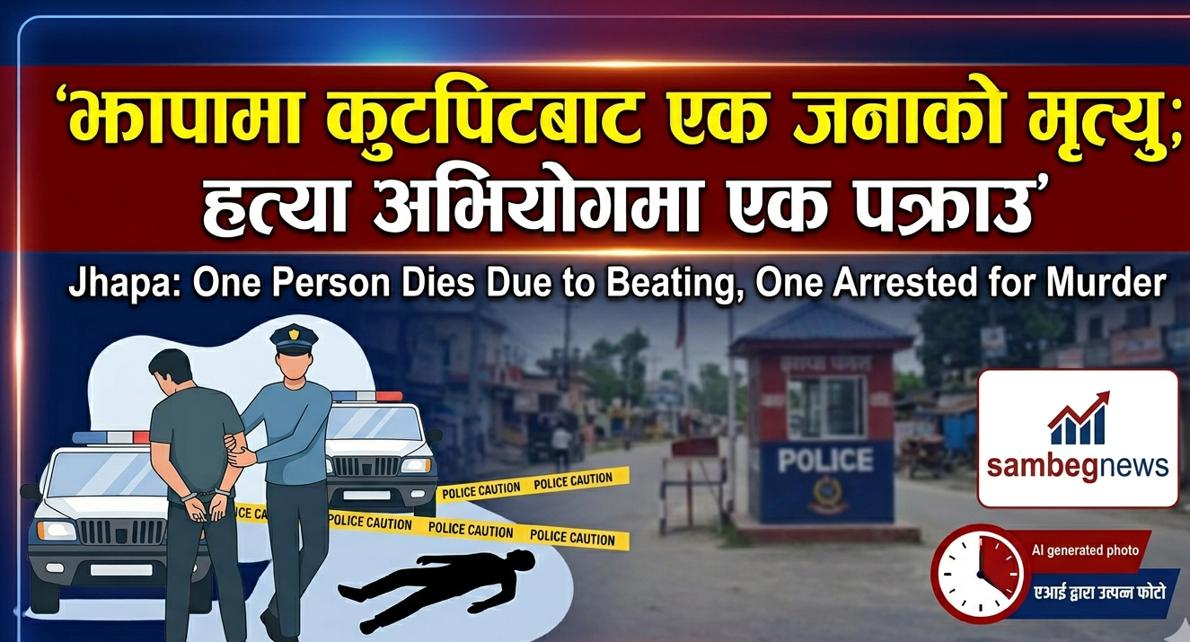 झापामा कुटपिटबाट एक जनाको मृत्यु, हत्या अभियोगमा एक पक्राउ
