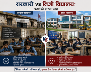 सरकारी vs निजी विद्यालयः पढाइको फरक कथा