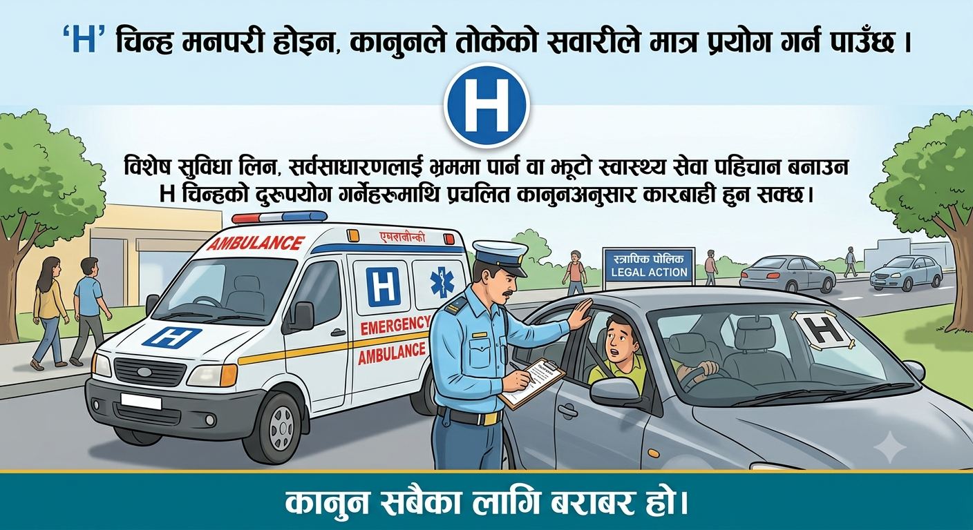 मनपरी ‘H’ चिन्ह राख्नेहरू सावधान!