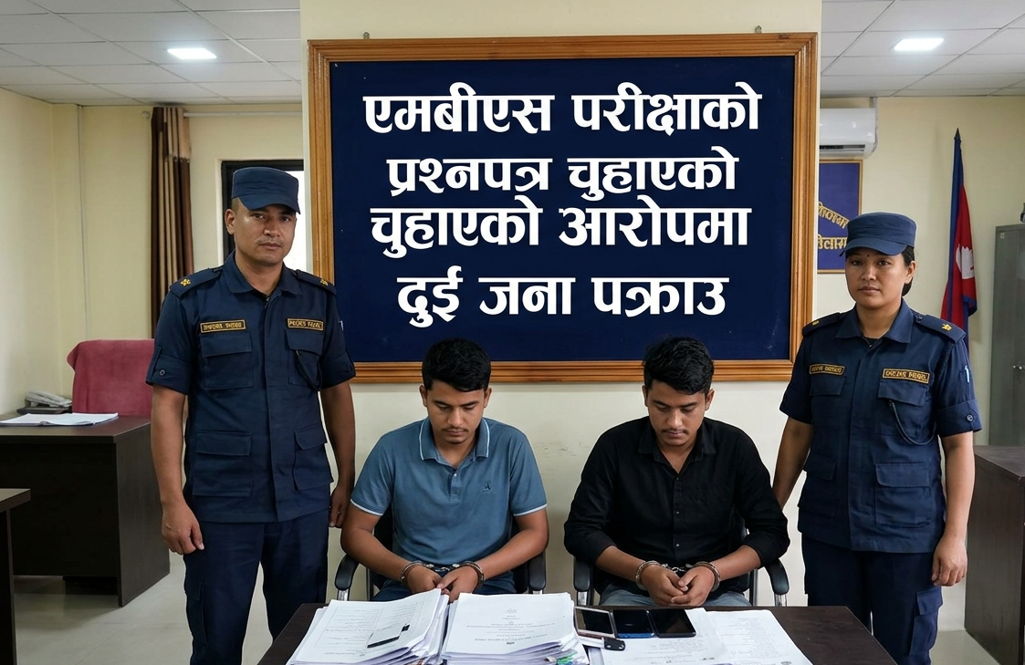 एमबीएस परीक्षाको प्रश्नपत्र वाट्सएपमा चुहाएको आरोपमा थप दुई जना पक्राउ
