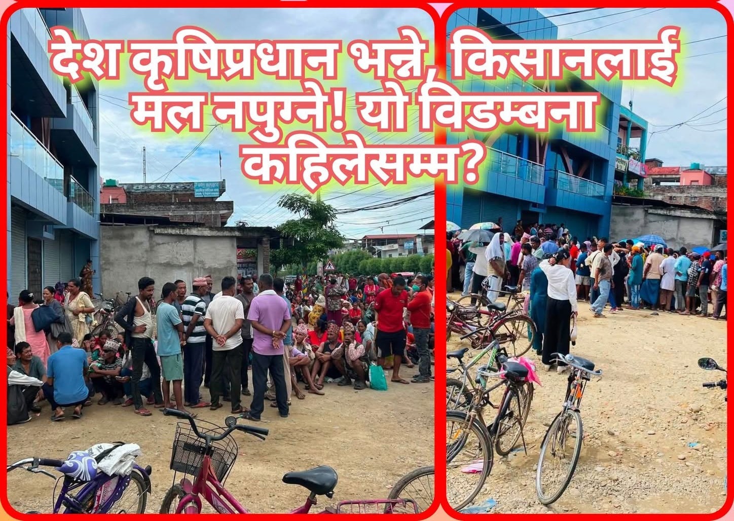 मल अभावको पुरानै पीडा दोहोरियो : किसान भन्छन – भाषण धेरै, मल कहिले सहज हुन्छ ?